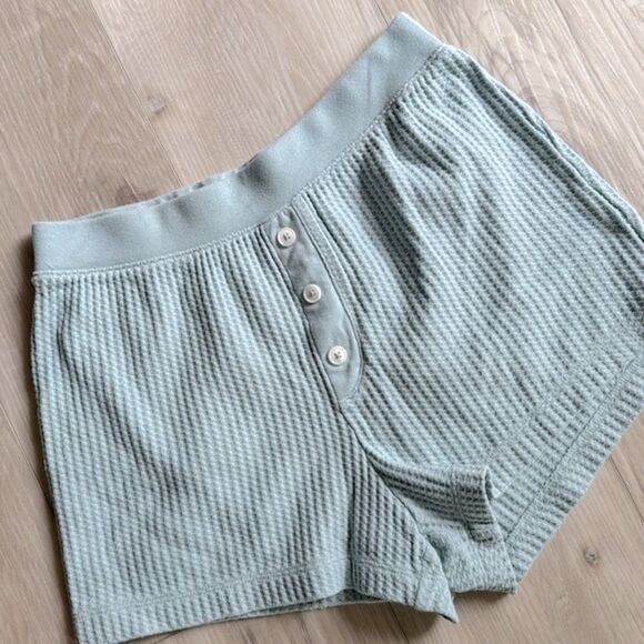 Old Navy Mint Green Ribbed Lounge Sleep Shorts Size XS - Picture 2 of 4